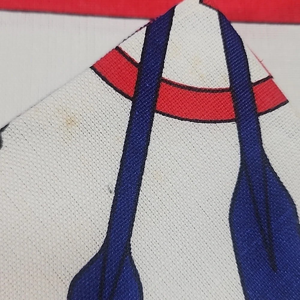 Vintage 1970 Gucci Linen Nautical Set Of 8- 4 Placemats And 4 Napkins